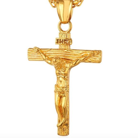 NEW 18KT GOLD CHAIN + PENDANT!! COMBO! - Picture 2 of 2